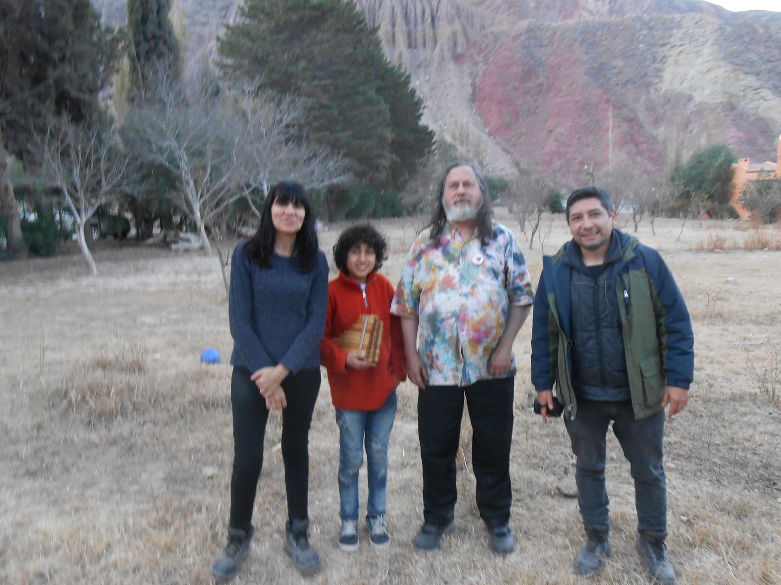 Sergio Alejandro Aramayo junto a Richard Stallman durante una visita a Jujuy